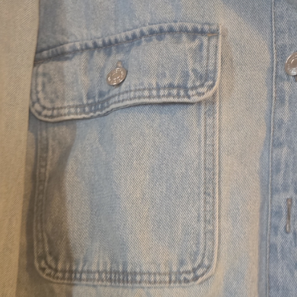 Denim Button-Up Jacket - Picture 4 of 14